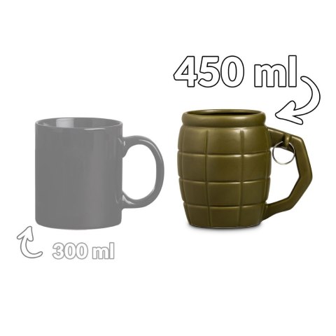 Kubek Granat Zielony 450 ml – militarny dla niego i dla niej Kubek Granat Zielony 450 ml – militarny dla niego i dla niej