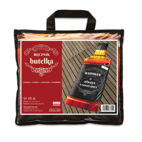 Ręcznik Butelka Whisky – Prezent dla Mężczyzny i Kobiety Ręcznik Butelka Whisky – Prezent dla Mężczyzny i Kobiety