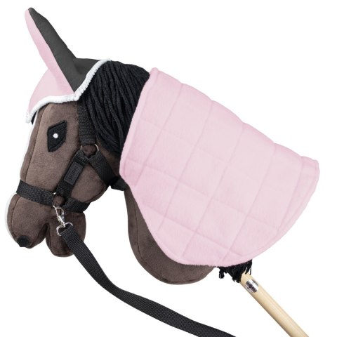 Dwustronna derka i nauszniki Skippi dla Hobby Horse – różowa & szara Dwustronna derka i nauszniki Skippi dla Hobby Horse – różowa & szara