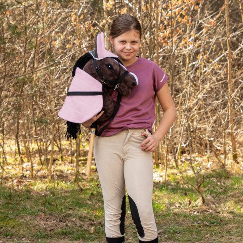 Dwustronna derka i nauszniki Skippi dla Hobby Horse – różowa & szara Dwustronna derka i nauszniki Skippi dla Hobby Horse – różowa & szara