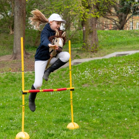Konik na kiju z kantarem - Hobby Horse Skippi - Karmel - A3 - prezent Konik na kiju z kantarem - Hobby Horse Skippi - Karmel - A3 - prezent