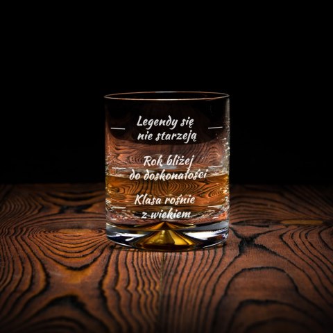 Urodzinowa szklanka do whisky - prezent na czterdziestkę Urodzinowa szklanka do whisky - prezent na czterdziestkę