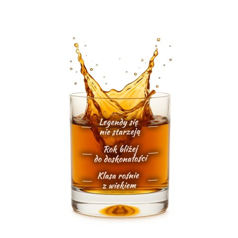 Urodzinowa szklanka do whisky - prezent na czterdziestkę Urodzinowa szklanka do whisky - prezent na czterdziestkę