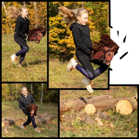 Zestaw Skippi - Hobby Horse Bursztyn i przeszkoda do skakania 135 cm Zestaw Skippi - Hobby Horse Bursztyn i przeszkoda do skakania 135 cm