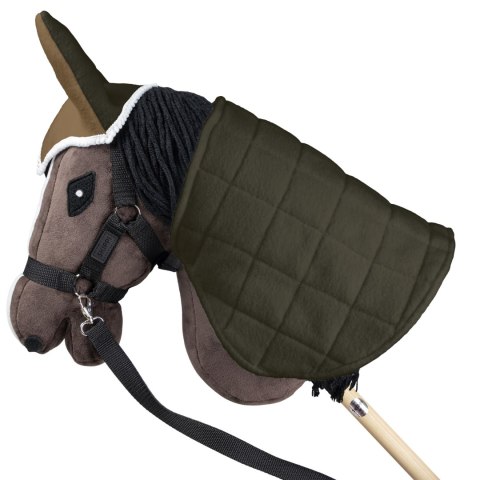 Zestaw Skippi - Hobby Horse Gniady - Derka i nauszniki - beż i oliwka Zestaw Skippi - Hobby Horse Gniady - Derka i nauszniki - beż i oliwka