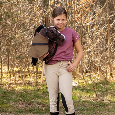 Zestaw Skippi - Hobby Horse Gniady - Derka i nauszniki - beż i oliwka Zestaw Skippi - Hobby Horse Gniady - Derka i nauszniki - beż i oliwka