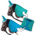 Zestaw Skippi - Hobby Horse Gniady - Derka i nauszniki - mięta i niebieski