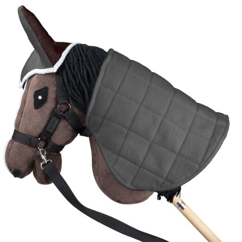Zestaw Skippi - Hobby Horse Gniady - Derka i nauszniki - szary i brąz Zestaw Skippi - Hobby Horse Gniady - Derka i nauszniki - szary i brąz