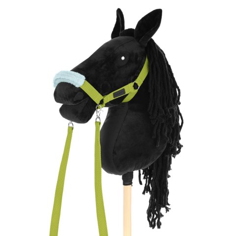 Zestaw Skippi - Hobby Horse czarny i dodatkowy kantar - jasny zielony Zestaw Skippi - Hobby Horse czarny i dodatkowy kantar - jasny zielony