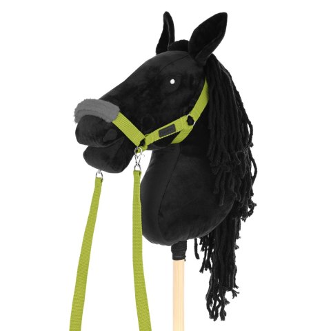 Zestaw Skippi - Hobby Horse czarny i dodatkowy kantar - jasny zielony Zestaw Skippi - Hobby Horse czarny i dodatkowy kantar - jasny zielony