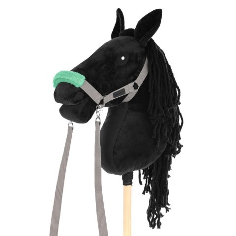 Zestaw Skippi - Hobby Horse czarny i dodatkowy kantar - szary Zestaw Skippi - Hobby Horse czarny i dodatkowy kantar - szary