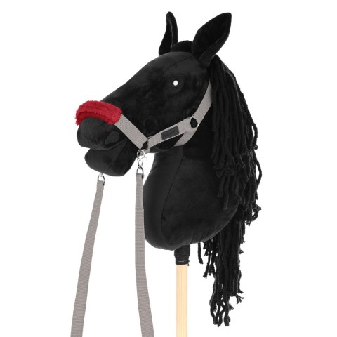 Zestaw Skippi - Hobby Horse czarny i dodatkowy kantar - szary Zestaw Skippi - Hobby Horse czarny i dodatkowy kantar - szary