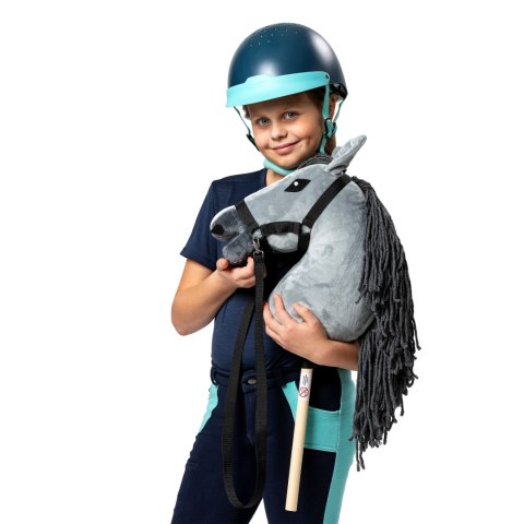 Zestaw Skippi - Hobby Horse szary i dodatkowy kantar - czerwony Zestaw Skippi - Hobby Horse szary i dodatkowy kantar - czerwony